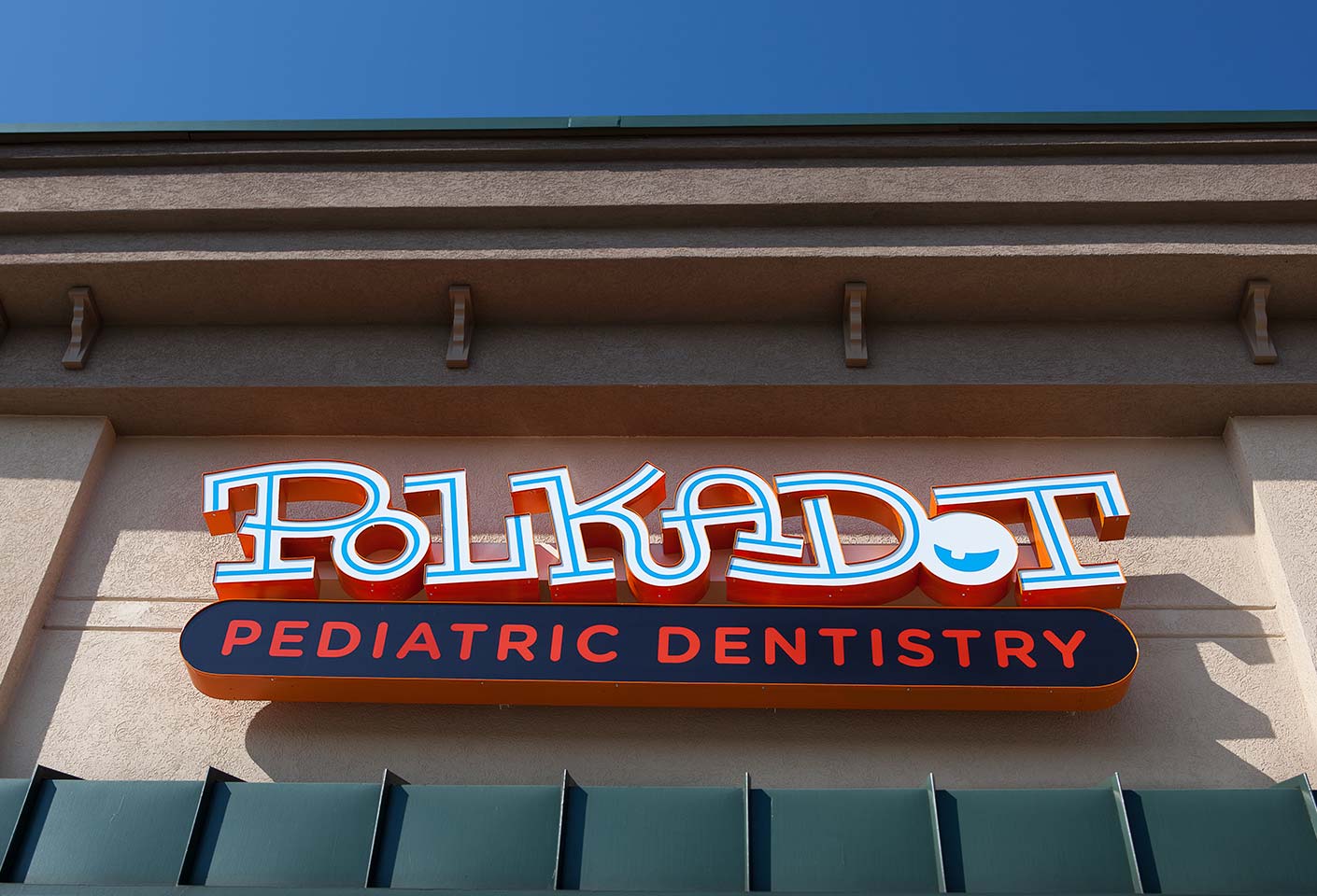 Polkadot outdoor sign